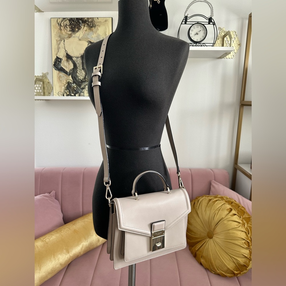 Ted Baker Grey Satchel with Crossbody Strap - Picture 6 of 12